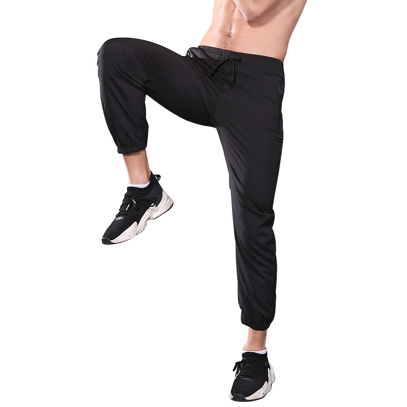 FDM023-Men's Lightweight Joggers Pants Zipper Pockets